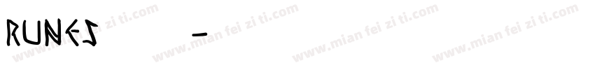RUNES 字体字体转换